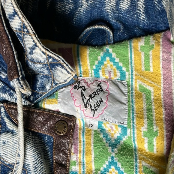 Vtg 90’s #1 Current Seen Women’s Small Denim Jacket - Picture 2 of 8